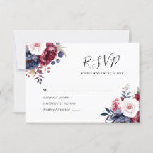 Bourgogne Rood blos roze bloemenbruiloft waterverf