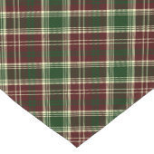 Bourgogne rood en bos groen geplakt patroon korte tafelloper (Hoek)