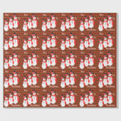 Bourgogne Rood en Groen Cadeaupapier (Vlak)