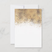 Bourgogne Rood en Navy Blauw Bloemenbruiloft RSVP (Achterkant)