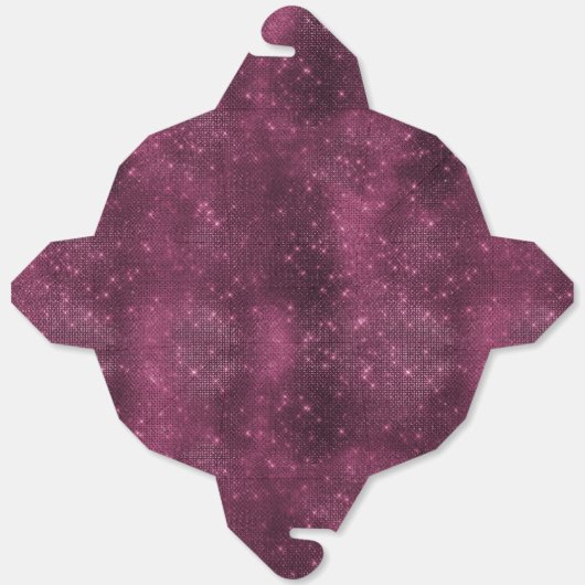 Bourgogne Rood en Zilveren Sparkle Bedankdoosjes (Ongevouwen)