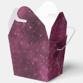 Bourgogne Rood en Zilveren Sparkle Bedankdoosjes (Open)