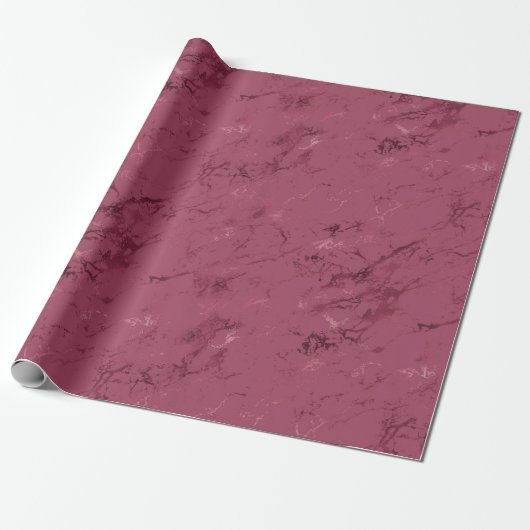 Bourgogne rood marmer cadeaupapier (Uitgerold)