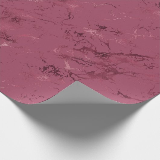 Bourgogne rood marmer cadeaupapier (Hoek)