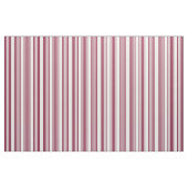 Bourgogne rood met wit vijfstrips stof (Yard (91,4 cm))