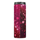 Bourgogne Rood Roze Glitter Thermische Tumbler 12o Thermosbeker (Achterkant)