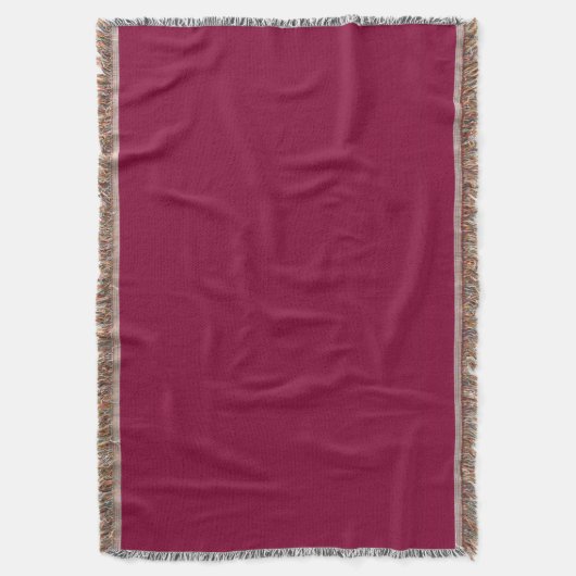 Bourgogne Rood-Violet Throw Blanket Deken (Voorkant Verticaal)