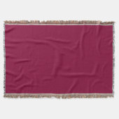 Bourgogne Rood-Violet Throw Blanket Deken (Voorkant)