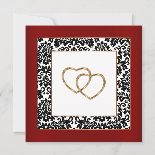 Bourgogne rood, wit en zwart kaart (Achterkant)