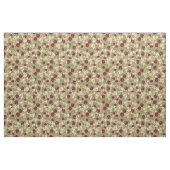 Bourgogne Rood & Wit Rozen met Knoppen Stof (Yard (91,4 cm))