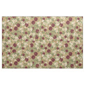 Bourgogne Rood & Wit Rozen met Knoppen Stof (Fat Quarter)