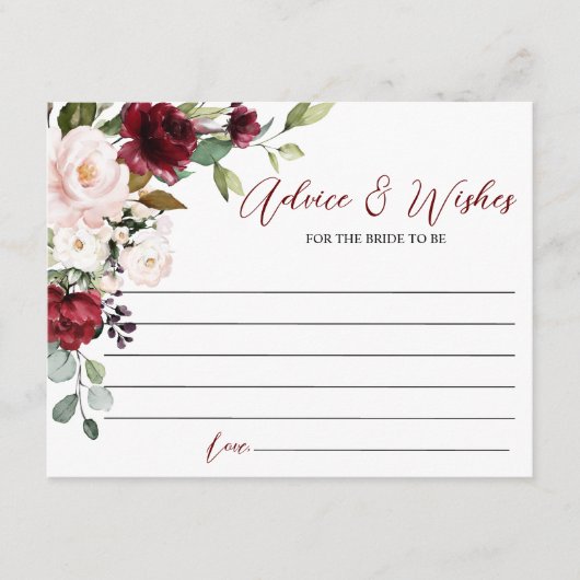 Bourgogne Roos Advies & Wensen Kaart (Voorkant)