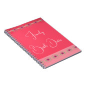 Bourgogne Roos Design Notitieboek (Rechterzijde)