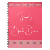 Bourgogne Roos Design Notitieboek (Voorkant)