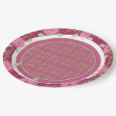 bourgogne Roos- en groenboek-Borden Papieren Bordje (Gekanteld)