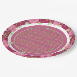 bourgogne Roos- en groenboek-Borden Papieren Bordje