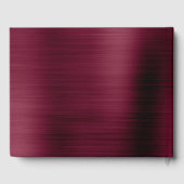 Bourgogne - Roos Gold Elegant Huwelijk Herfst Gastenboek (Achterkant)