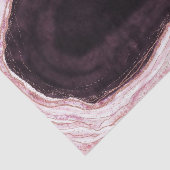 Bourgogne & Roos Gold Geode Agaat Rock Bruiloft Tissuepapier (Detail)