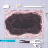 Bourgogne & Roos Gold Geode Agaat Rock Bruiloft Tissuepapier (Craft)