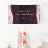 Bourgogne & Roos Gold Geode Vrijgezellenfeest Welk Spandoek (Insitu)