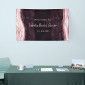 Bourgogne & Roos Gold Geode Vrijgezellenfeest Welk Spandoek (Beurs)