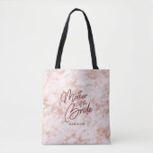 Bourgogne & Roos Goud Marmer Moeder van de Bruid Tote Bag (Voorkant)