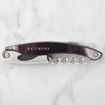 Bourgogne & Roos Gouden Geode Agaat Bruiloft Monog Kurkentrekker<br><div class="desc">Bourgogne & Roos Gold Geode Agaat Marmer, Met Sprankelende Roos Gouden folie accenten, en Modern trendy geborsteld script lettertype. Blush Pink, Bourgogne Wine, en witte stenen look, is luxe en modern voor uw bruiloft - gepersonaliseerde bruiloft Monogram Pas getrouwd Keepsake Kurkentrekker! ~ Controleer mijn winkel om de volledige bruidssuite voor...</div>