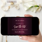 Bourgogne roos gouden verjaardag save the date