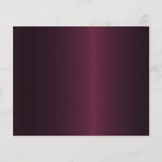 Bourgogne roos gouden verjaardag save the date car (Achterkant)