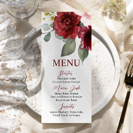 Bourgogne Roos Menu Kaart