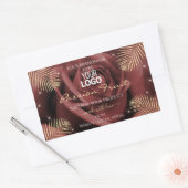 Bourgogne Roos met Logo van de etiketten van palmb (Envelop)