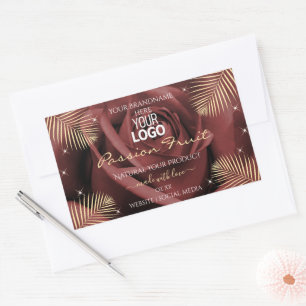 Bourgogne Roos met Logo van de etiketten van palmb