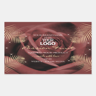 Bourgogne Roos met Logo van de etiketten van palmb