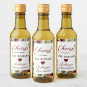 Bourgogne Roos Mini Wijnflesje Etiket (Flessen)