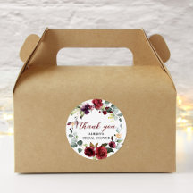 Bourgogne Roos Ronde Sticker