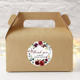 Bourgogne Roos Ronde Sticker