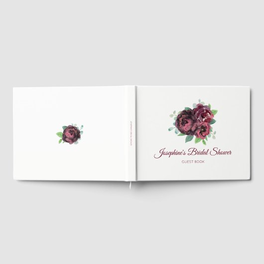 Bourgogne Rose Boeket Vrijgezellenfeest Gastenboek (Volledig)