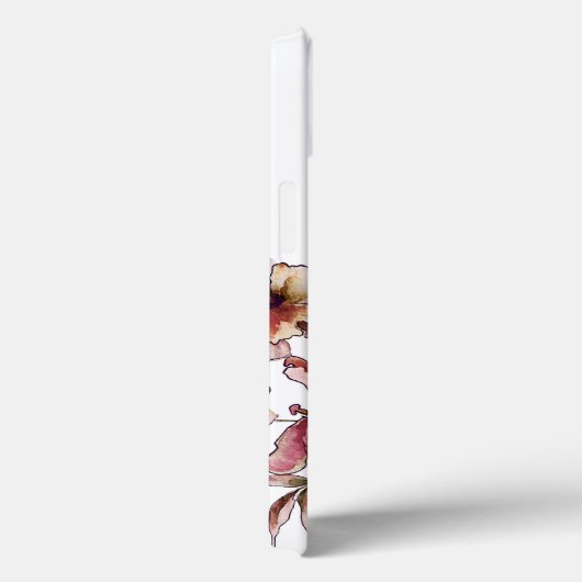 Bourgogne roze bloemboeket Elegant Girly Case-Mate iPhone Case (Achterkant / Rechts)