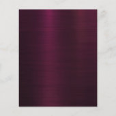 Bourgogne roze bloemen bruiloft programma (Achterkant)