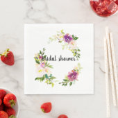 Bourgogne roze bloemig servet (Insitu)