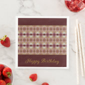 Bourgogne roze en goudpatroon Fancy Servet (Insitu)