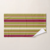 Bourgogne Roze en Olijfgroen Bad Handdoek (Handdoek)