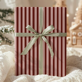 Bourgogne roze gestreept cadeaupapier