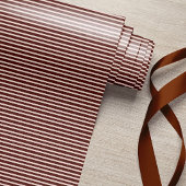 Bourgogne roze gestreept cadeaupapier