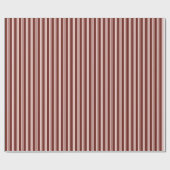 Bourgogne roze gestreept cadeaupapier (Vlak)