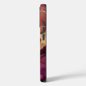 Bourgogne Roze Gouden Bloem Case-Mate iPhone Case (Achterkant / Links)