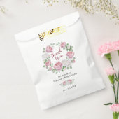 Bourgogne Roze Land Roos 80e Verjaardag Dank u Bedankzakje (Gezegeld)