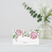 Bourgogne Roze Land Roos Trouwplaats Kaarten Plaatskaartje (Staand voorkant)