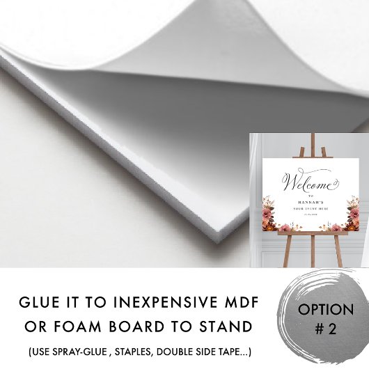 Bourgogne Roze Perzik Bloemen Evenementen Welkom T Poster