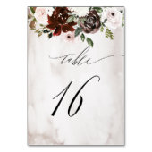 Bourgogne Roze Rose Waterverf Bloemen No 16 Bruilo Kaart (Achterkant)